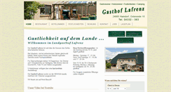 Desktop Screenshot of gasthof-lafrenz.de