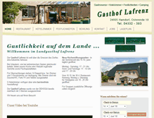 Tablet Screenshot of gasthof-lafrenz.de